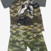 Batman Signal Black & Yellow Short Pajama Set