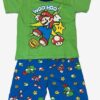 Mario Woo Hoo Green Short Pajama Set