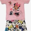 Minnie Mouse Pink Hearts Short Pajama Set