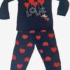 Navy Love Balloons Long Pajama Set
