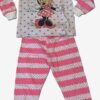 Minnie Polka Stripe Pink Long Pajama Set